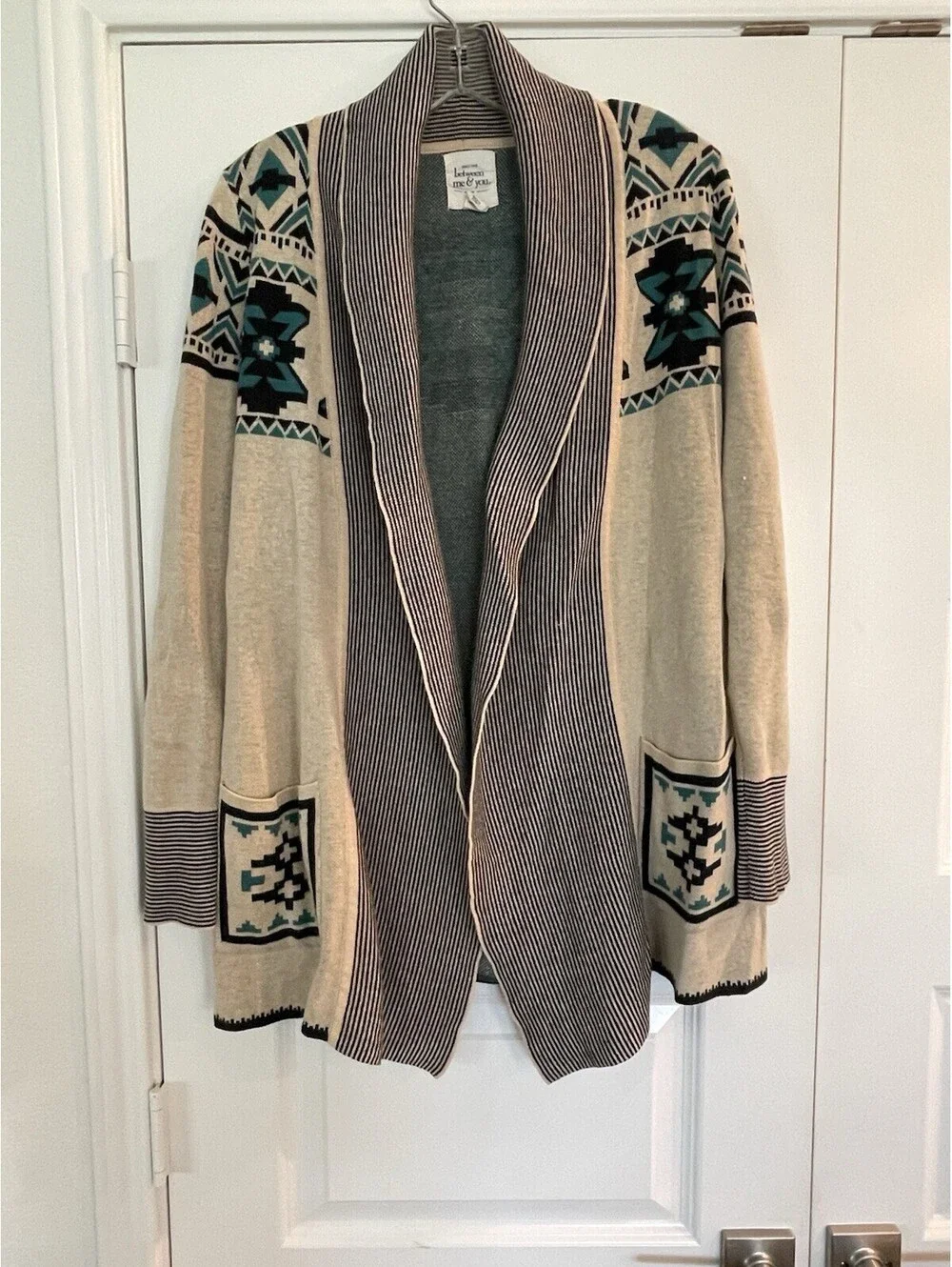 Anthropology Between Me & You Women’s Aztec Print Cardigan Sweater L